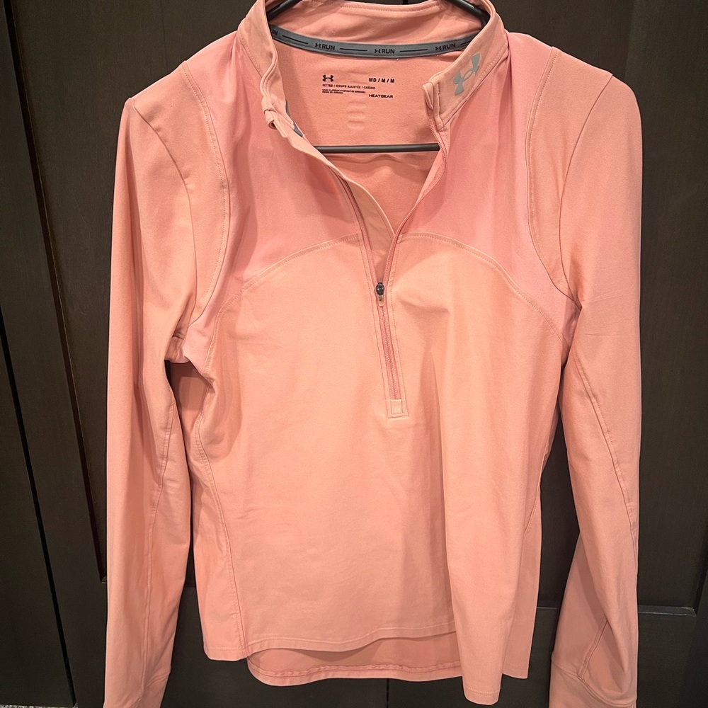 UA NEW W/o tags Women's Peach Quarter-Zip Sweatshirt.
